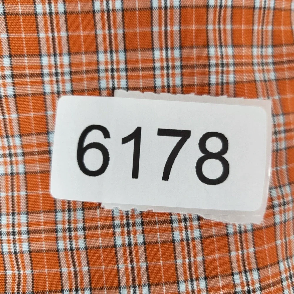The North Face Shirt Mens XL Orange Plaid Excellent Short Sleeve ANM1 Tactical